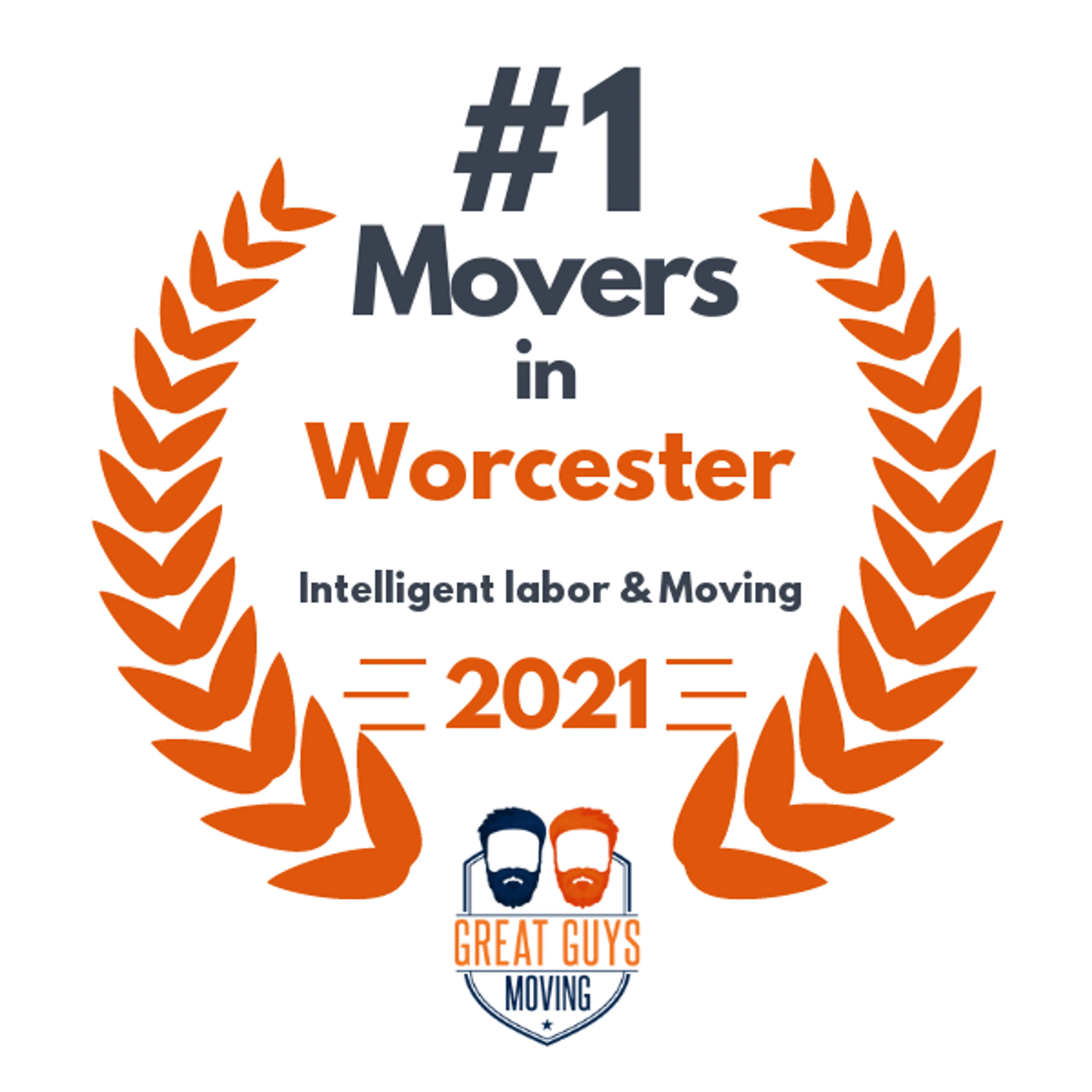 #1 Ranked Movers in Boston, MA 2021 award