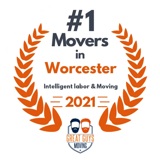 #1 Ranked Movers in Boston, MA 2021 award