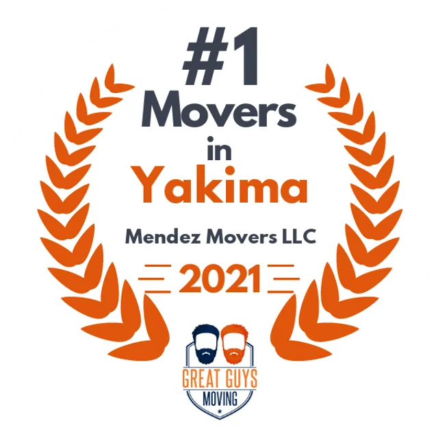 #1 Ranked Movers in Yakima, WA 2021 award