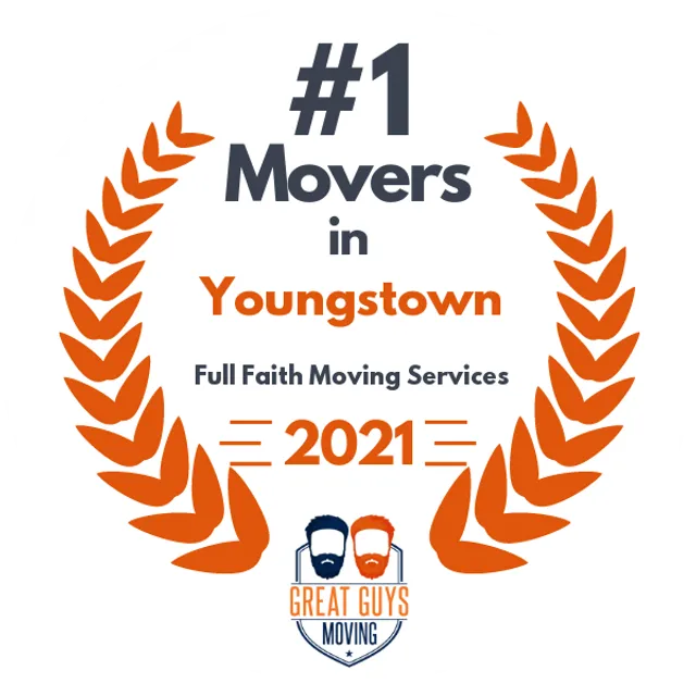 #1 Ranked Movers in Youngstown, OH 2021 award