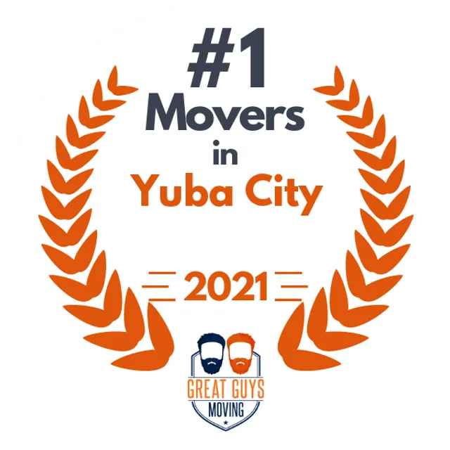 #1 Ranked Movers in Sacramento, CA 2021 award