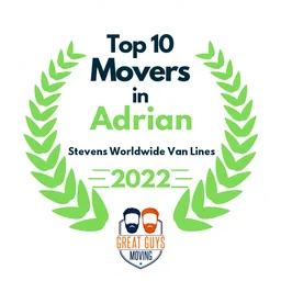 top 10 ranked movers in adrian 2022 stevens worldwide van lines image