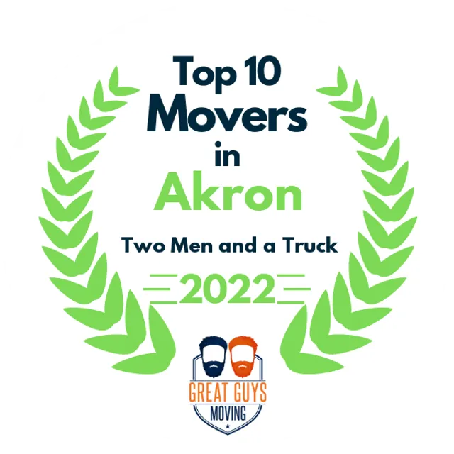 Top 10 Movers in Akron, OH 2022 award