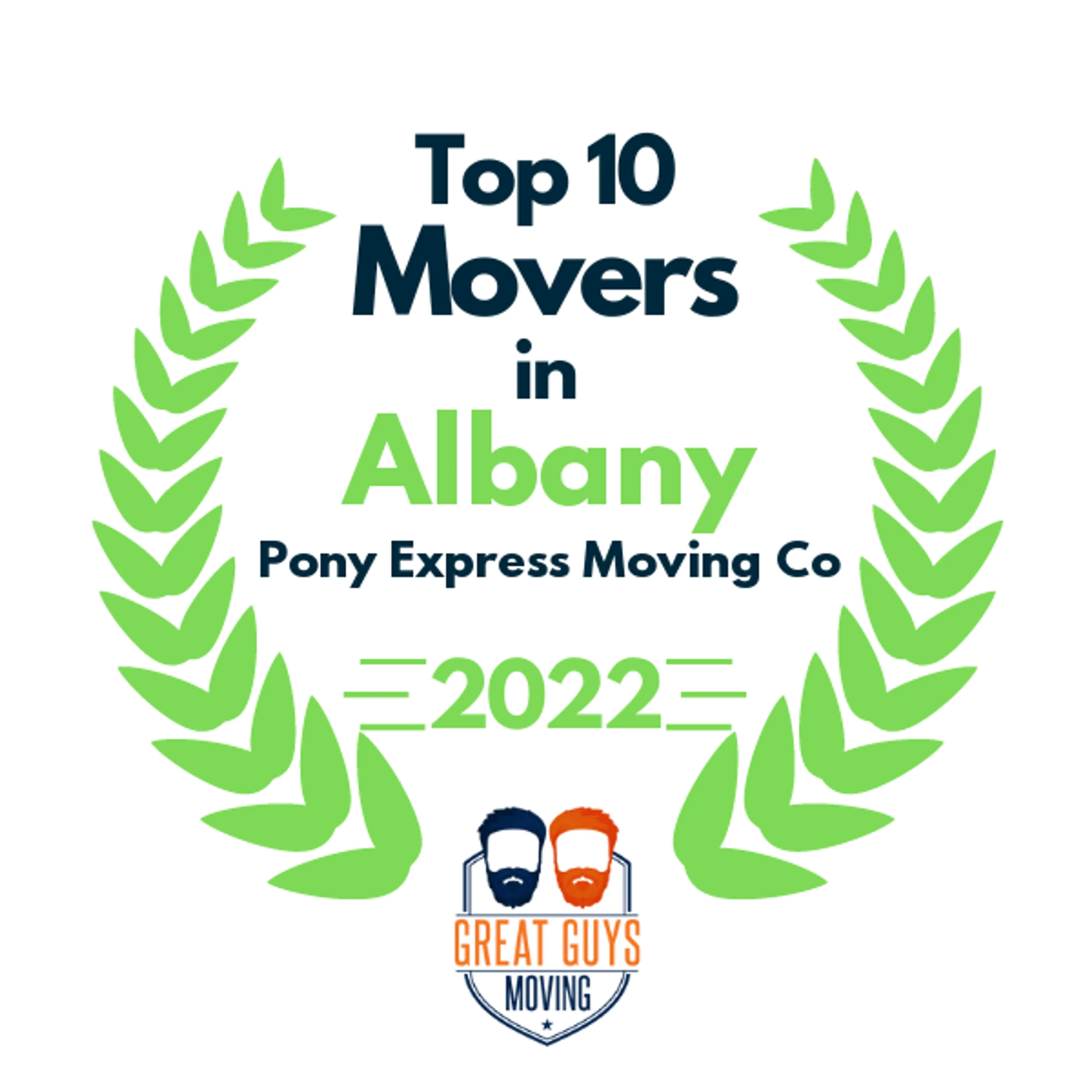 Top 10 Movers in Albany, NY 2022 award