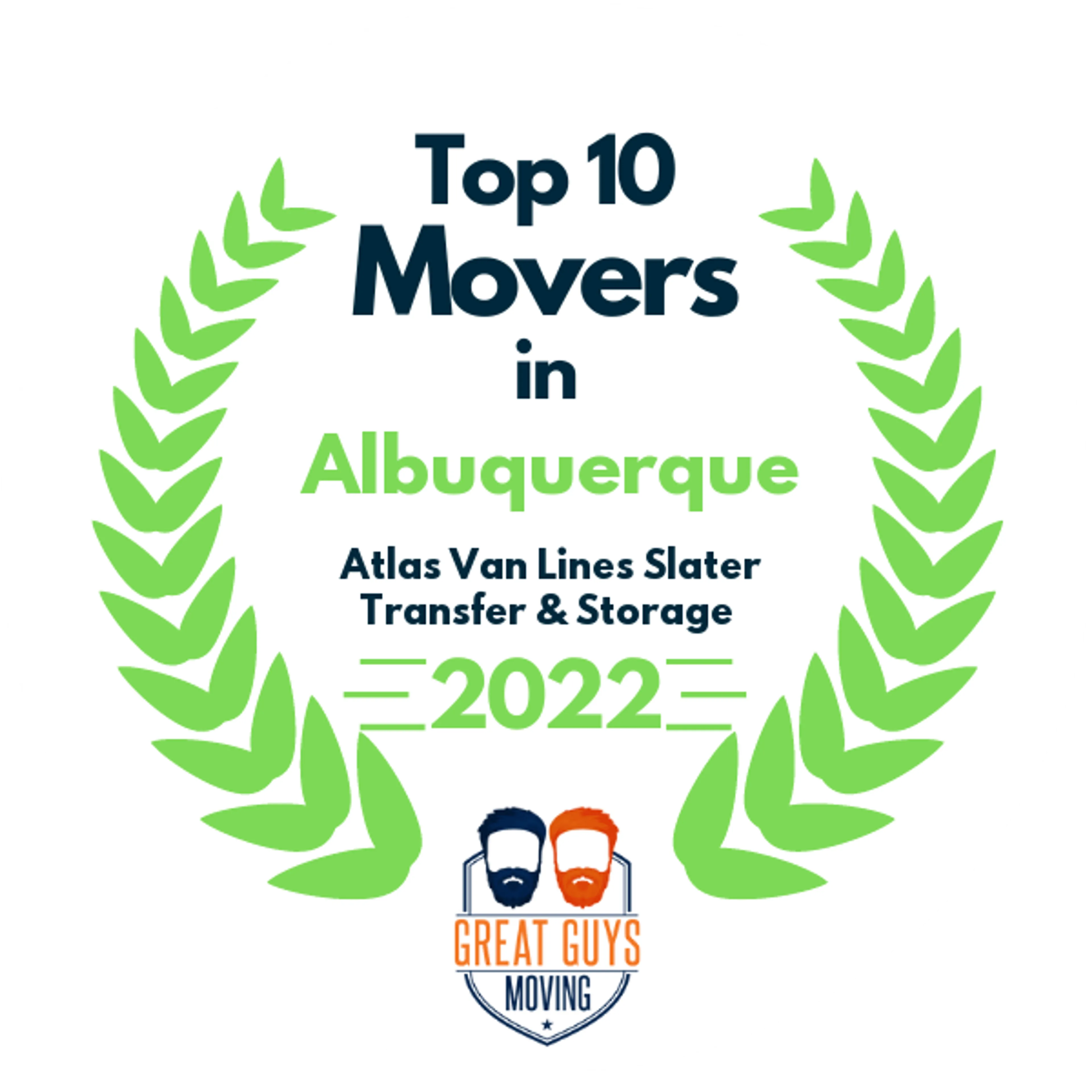 Top 10 Movers in Albuquerque, NM 2022 award