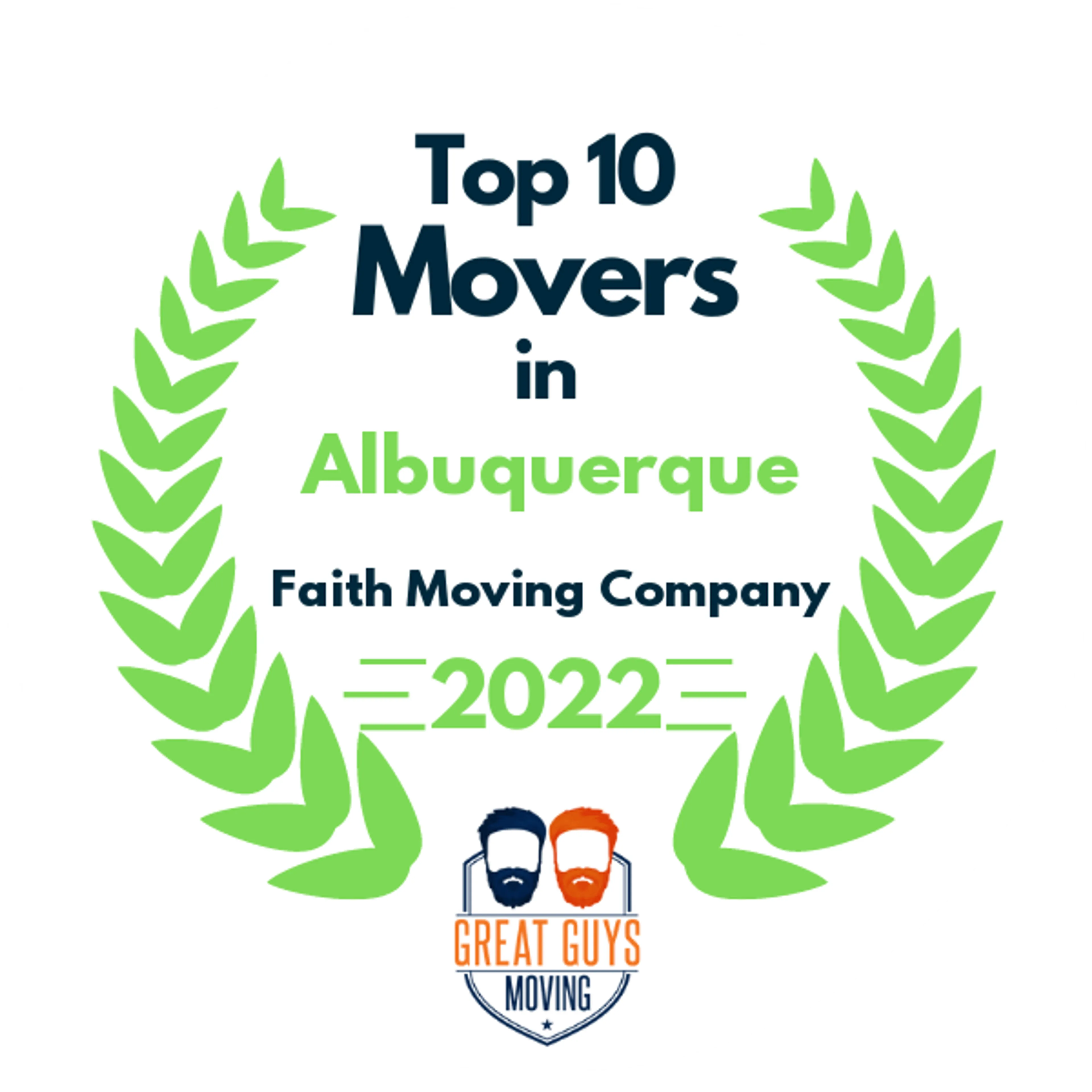 Top 10 Movers in Albuquerque, NM 2022 award