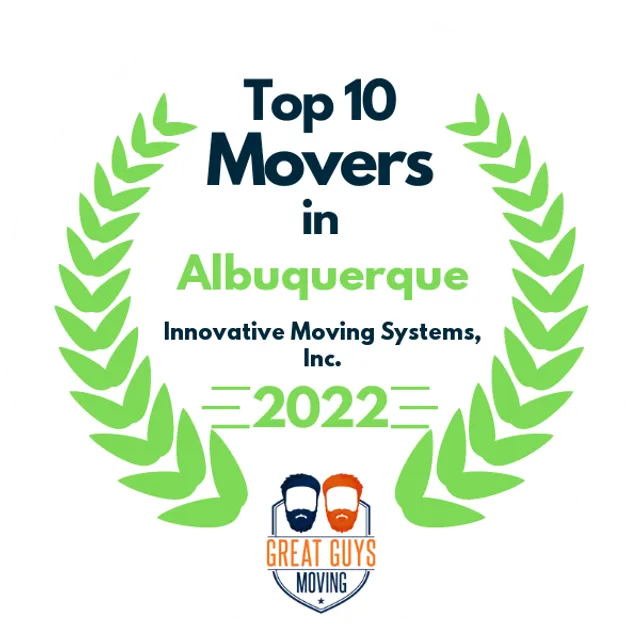 Top 10 Movers in Albuquerque, NM 2022 award