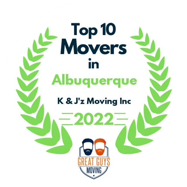 Top 10 Movers in Albuquerque, NM 2022 award