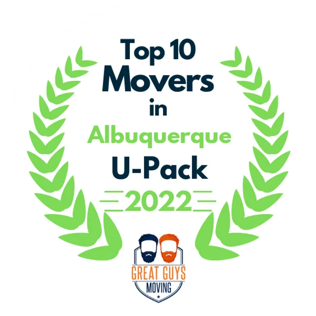 Top 10 Movers in Albuquerque, NM 2022 award