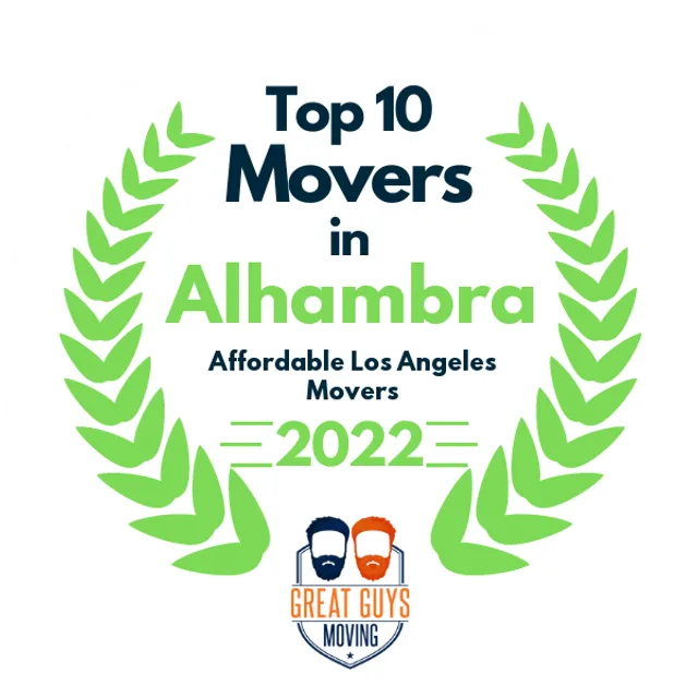 Top 10 Movers in Los Angeles, CA 2022 award