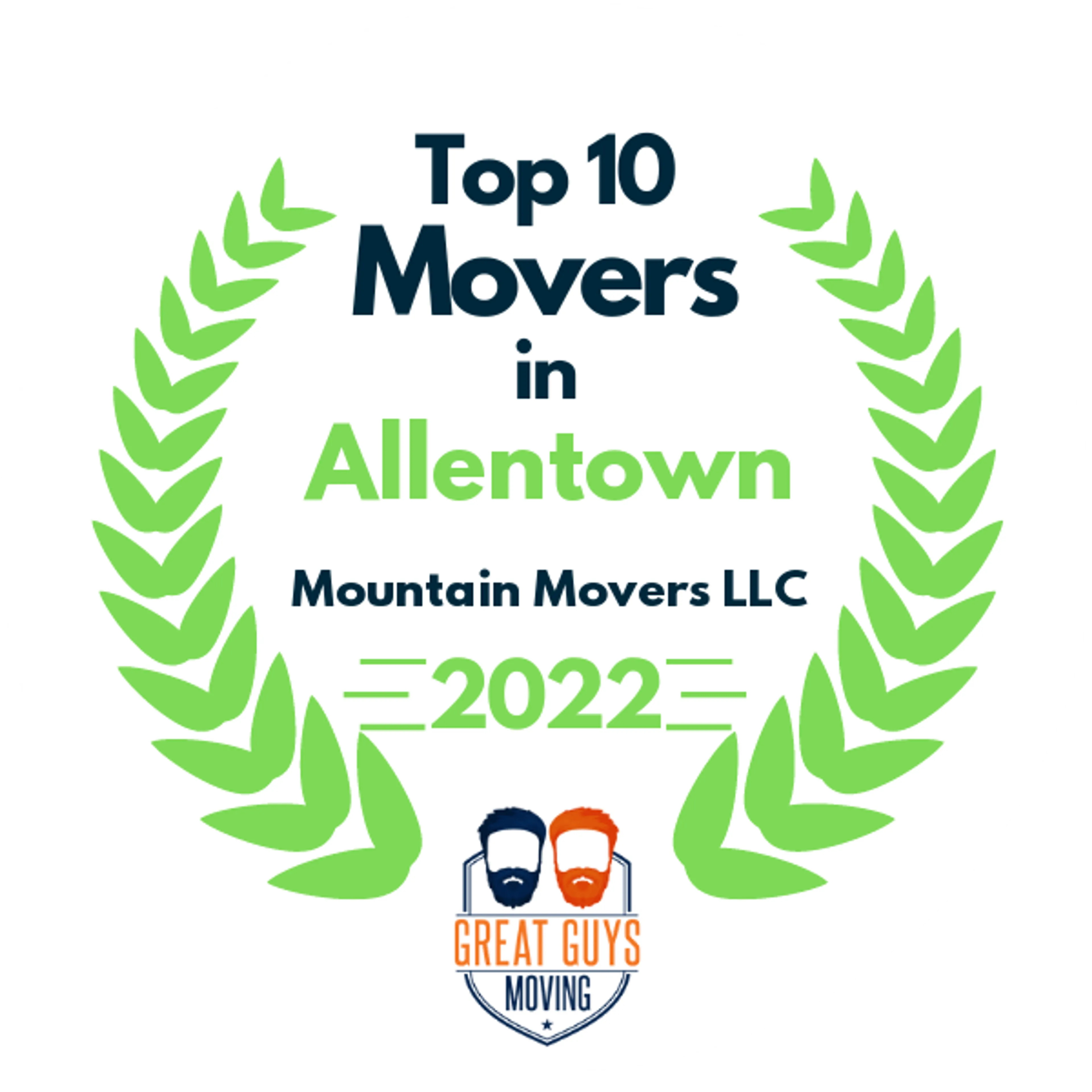 Top 10 Movers in Allentown, PA 2022 award