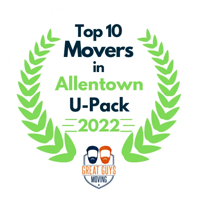 Top 10 Movers in Allentown, PA 2022 award