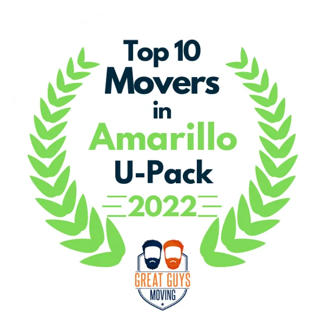 Top 10 Movers in Amarillo, TX 2022 award