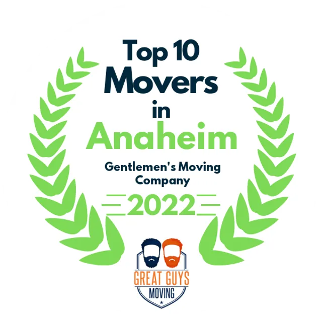 Top 10 Movers in Los Angeles, CA 2022 award