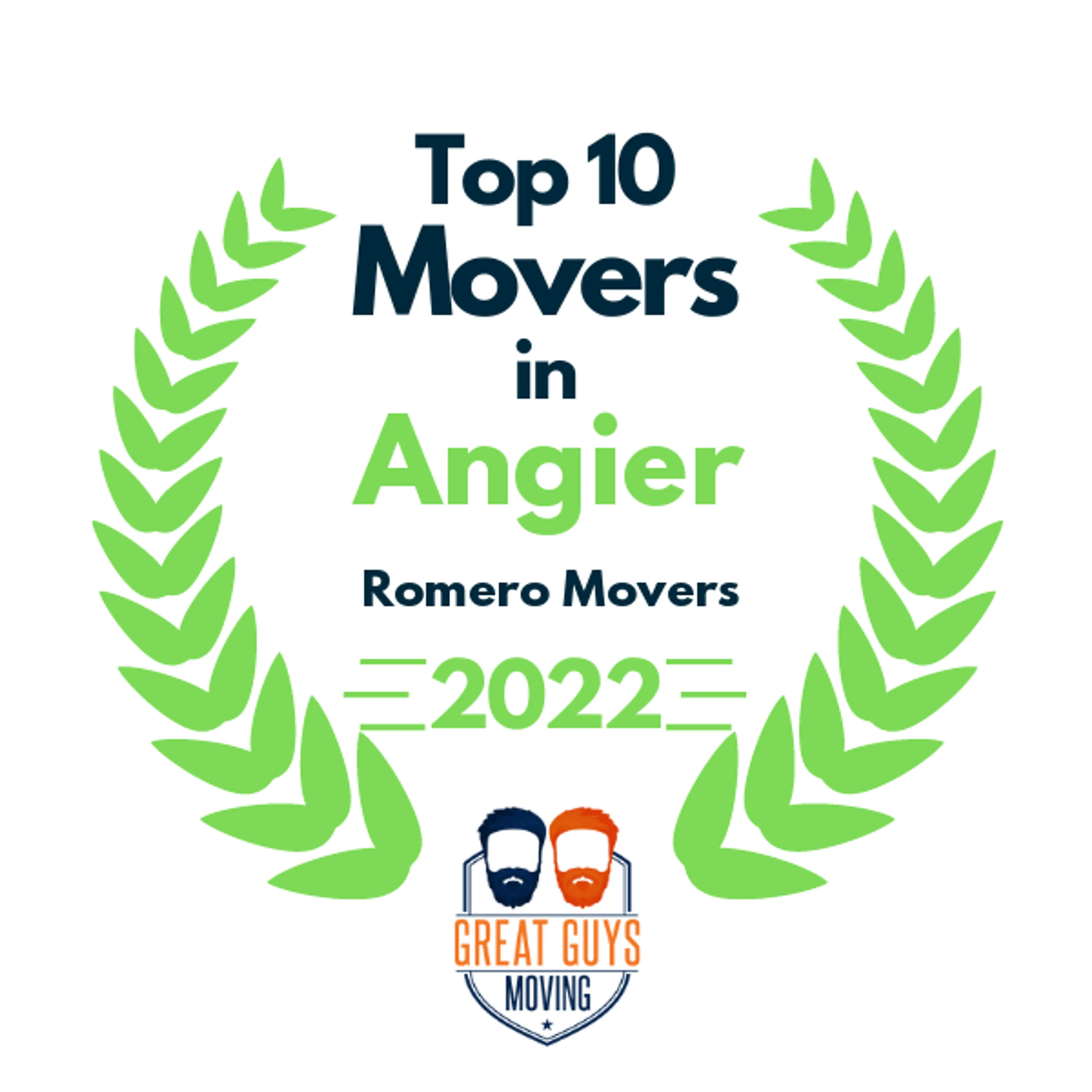 Top 10 Movers in Raleigh, NC 2022 award