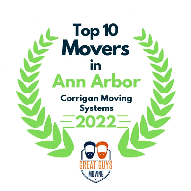 Top 10 Movers in Ann Arbor, MI 2022 award