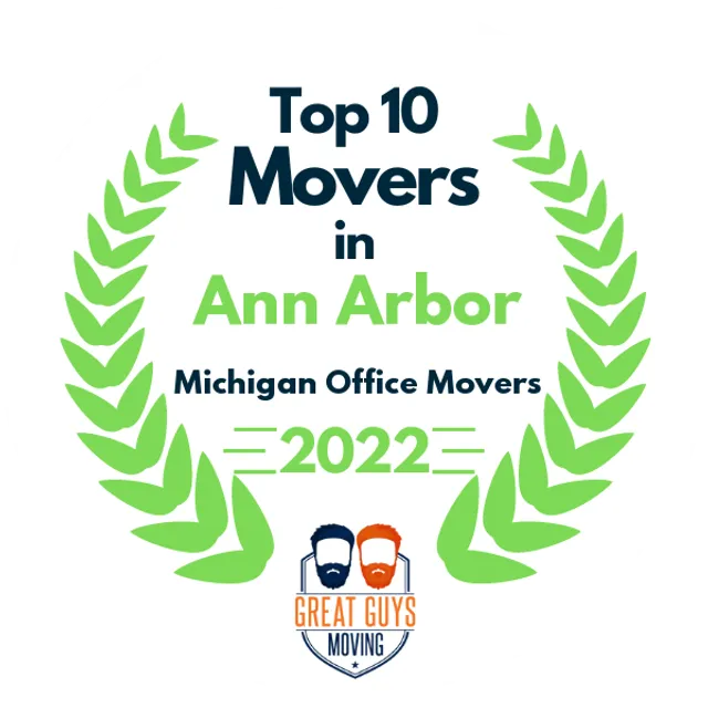 Top 10 Movers in Ann Arbor, MI 2022 award