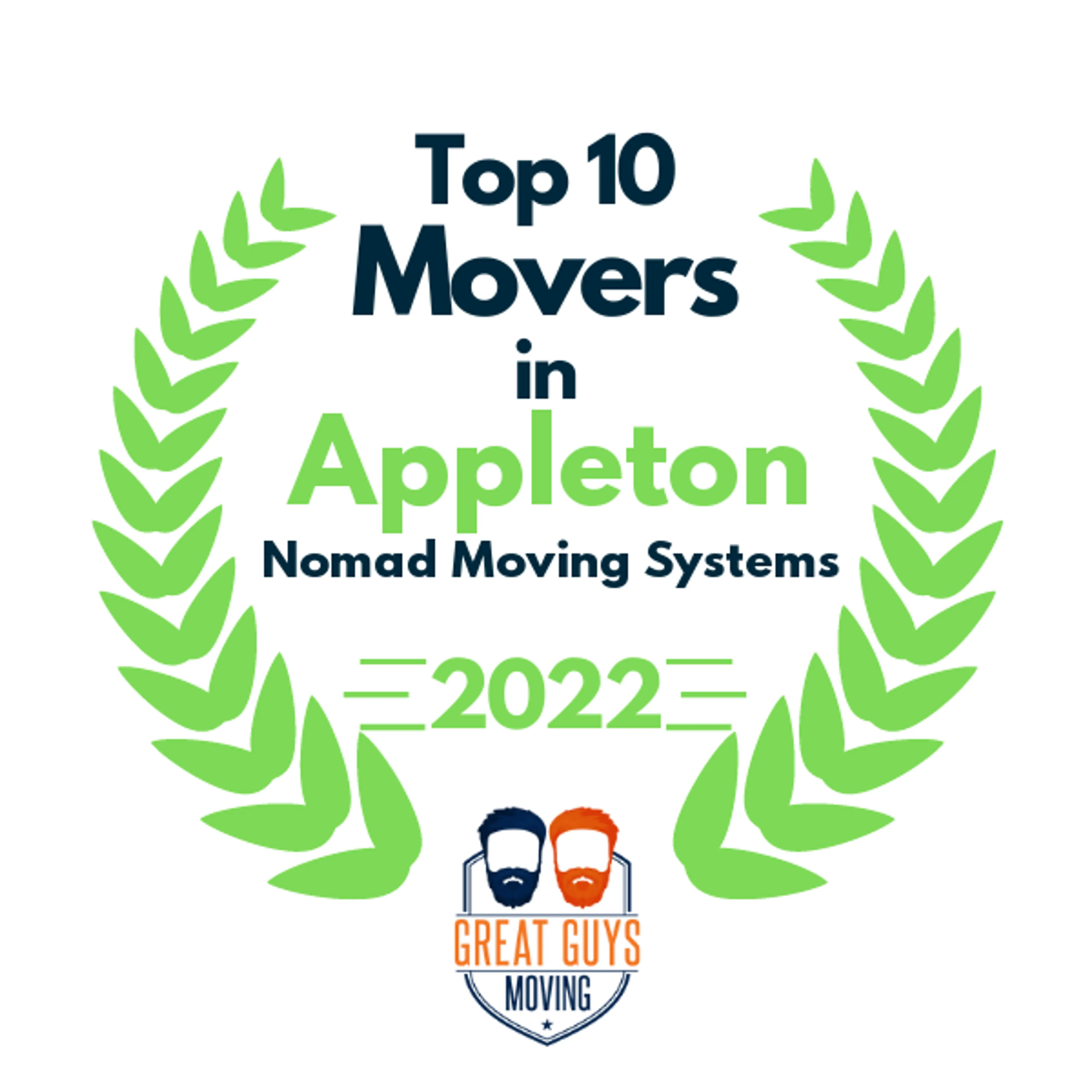 Top 10 Movers in Appleton, WI 2022 award