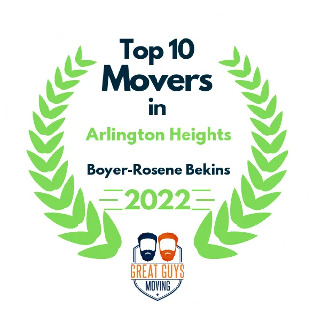 Top 10 Movers in Joliet, IL 2022 award