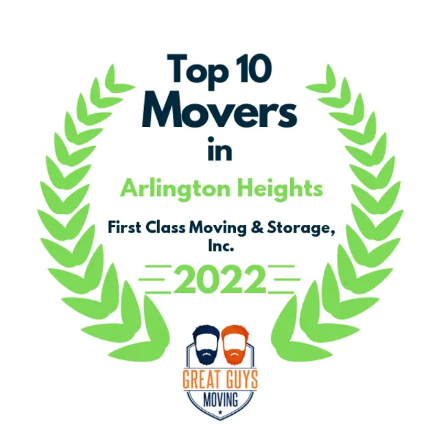 Top 10 Movers in Arlington Heights, IL 2022 award