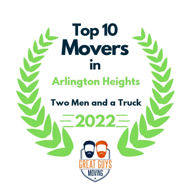 Top 10 Movers in Arlington Heights, IL 2022 award