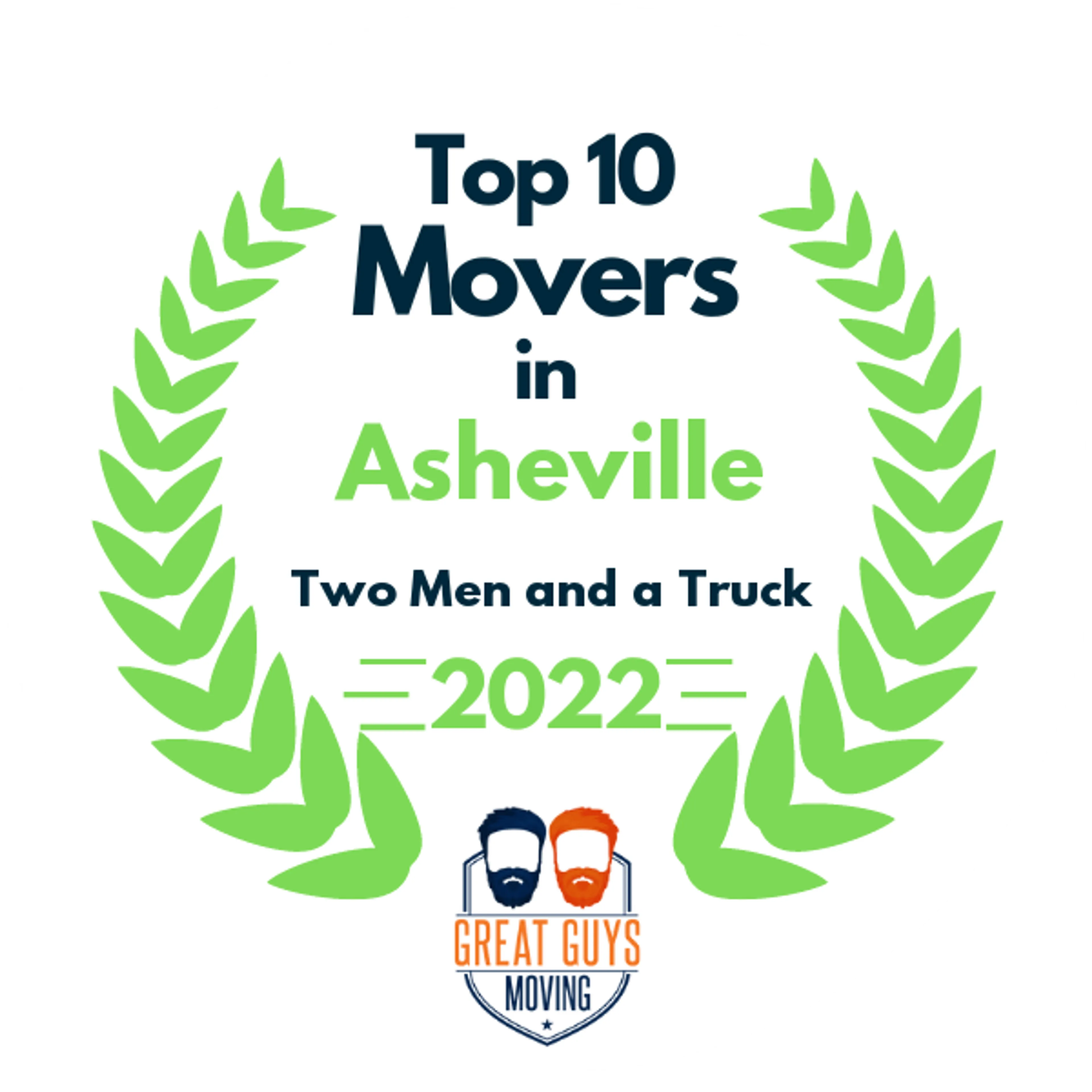 Top 10 Movers in Asheville, NC 2022 award