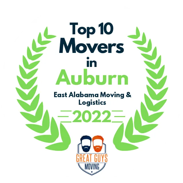 Top 10 Movers in Montgomery, AL 2022 award