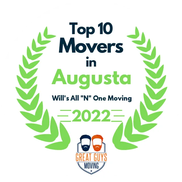 Top 10 Movers in Augusta, GA 2022 award