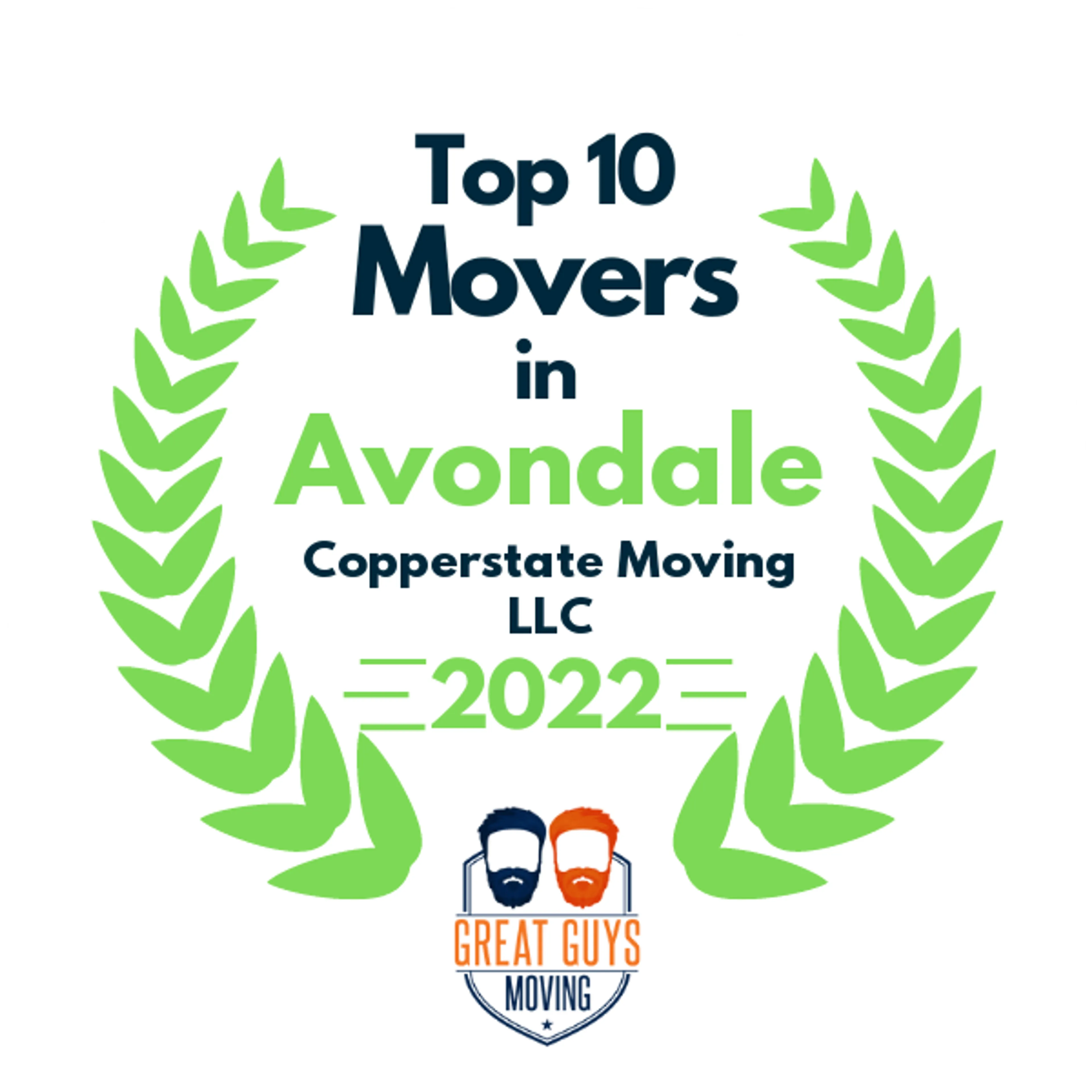Top 10 Movers in Phoenix, AZ 2022 award