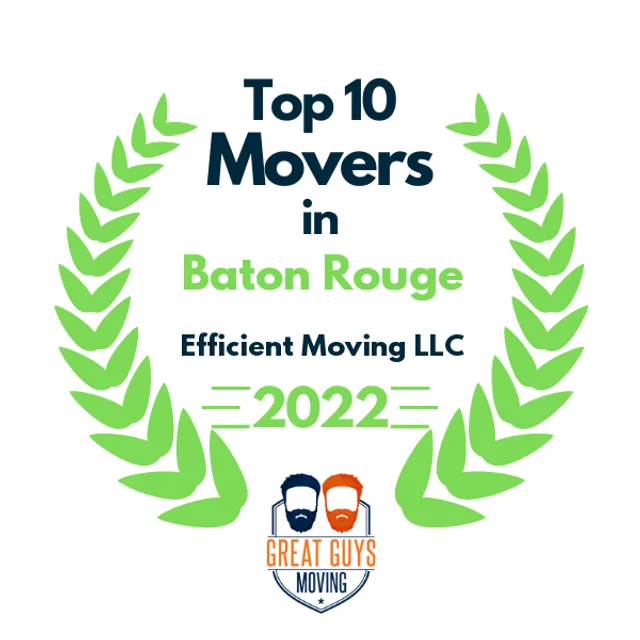 Top 10 Movers in Baton Rouge, LA 2022 award