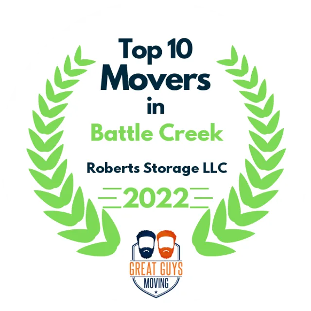 Top 10 Movers in Battle Creek, MI 2022 award