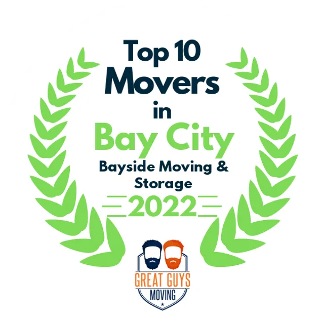 Top 10 Movers in Bay City, MI 2022 award