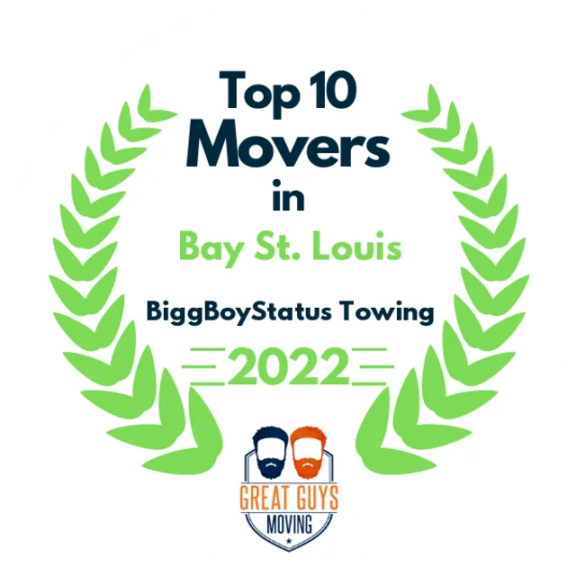 Top 10 Movers in Bay St. Louis, MS 2022 award