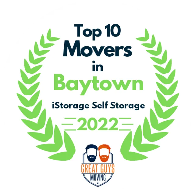 Top 10 Movers in Baytown, TX 2022 award