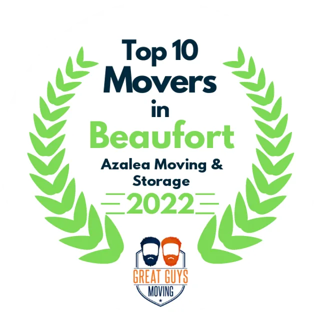 Top 10 Movers in Charleston, SC 2022 award