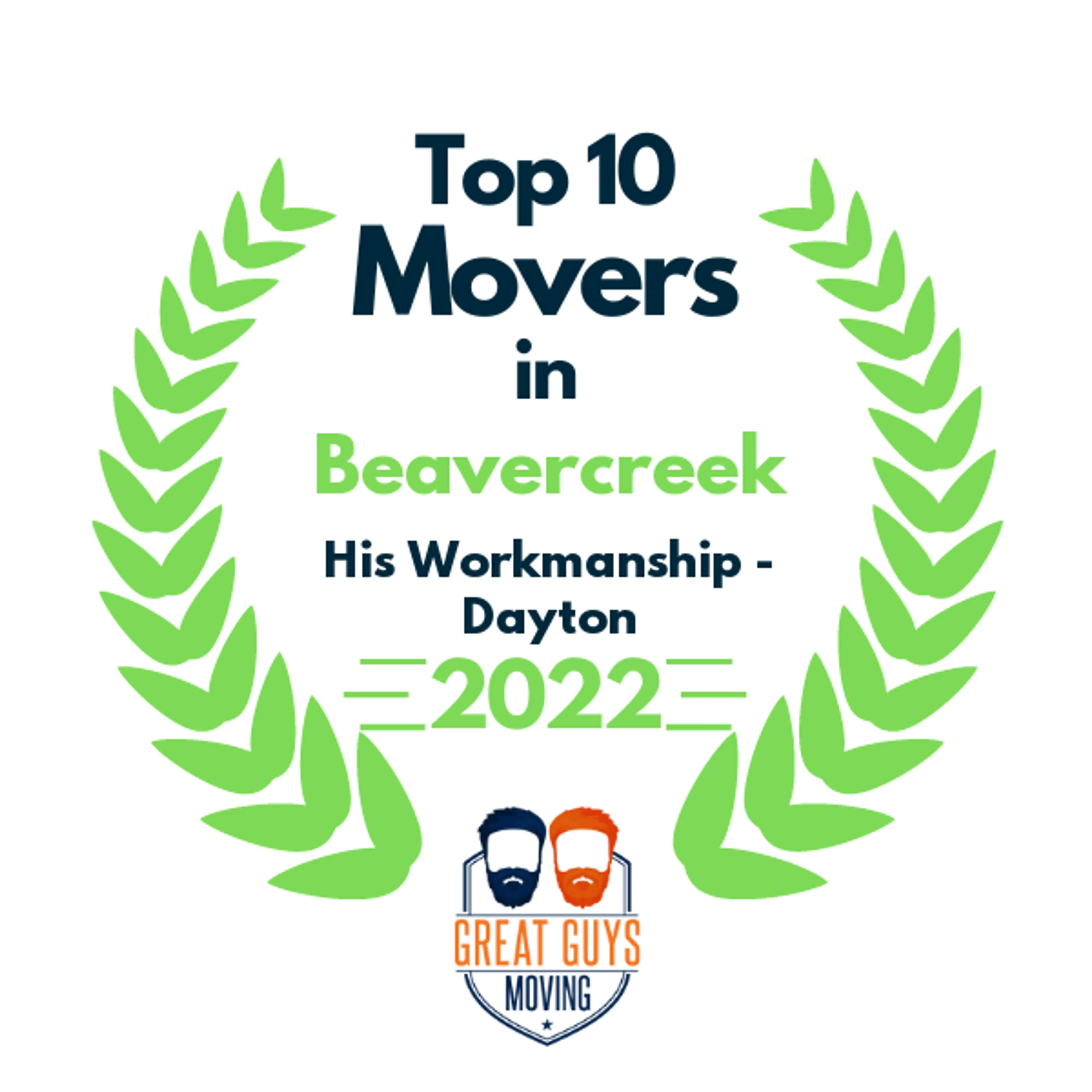 Top 10 Movers in Dayton, OH 2022 award