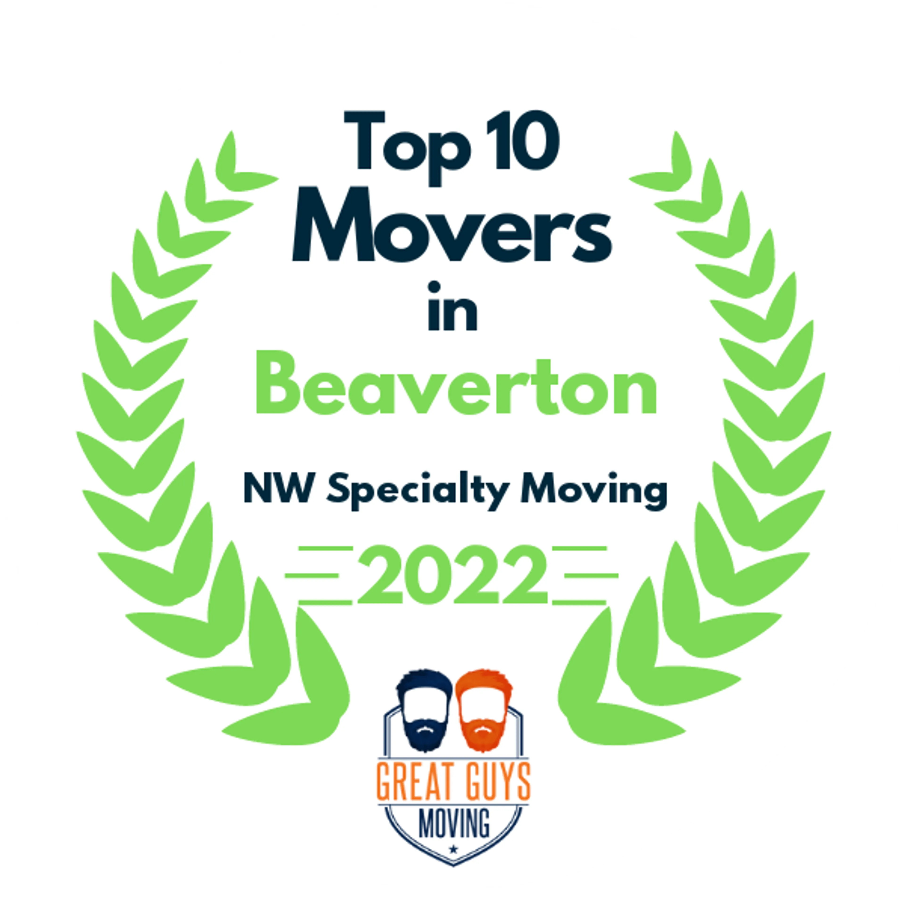 Top 10 Movers in Portland, OR 2022 award
