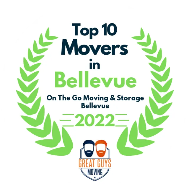 Top 10 Movers in Bellevue, WA 2022 award