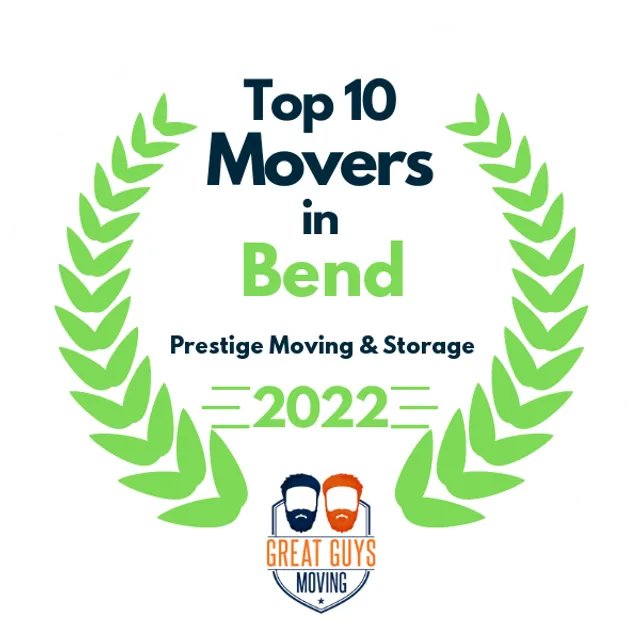 Top 10 Movers in Bend, OR 2022 award