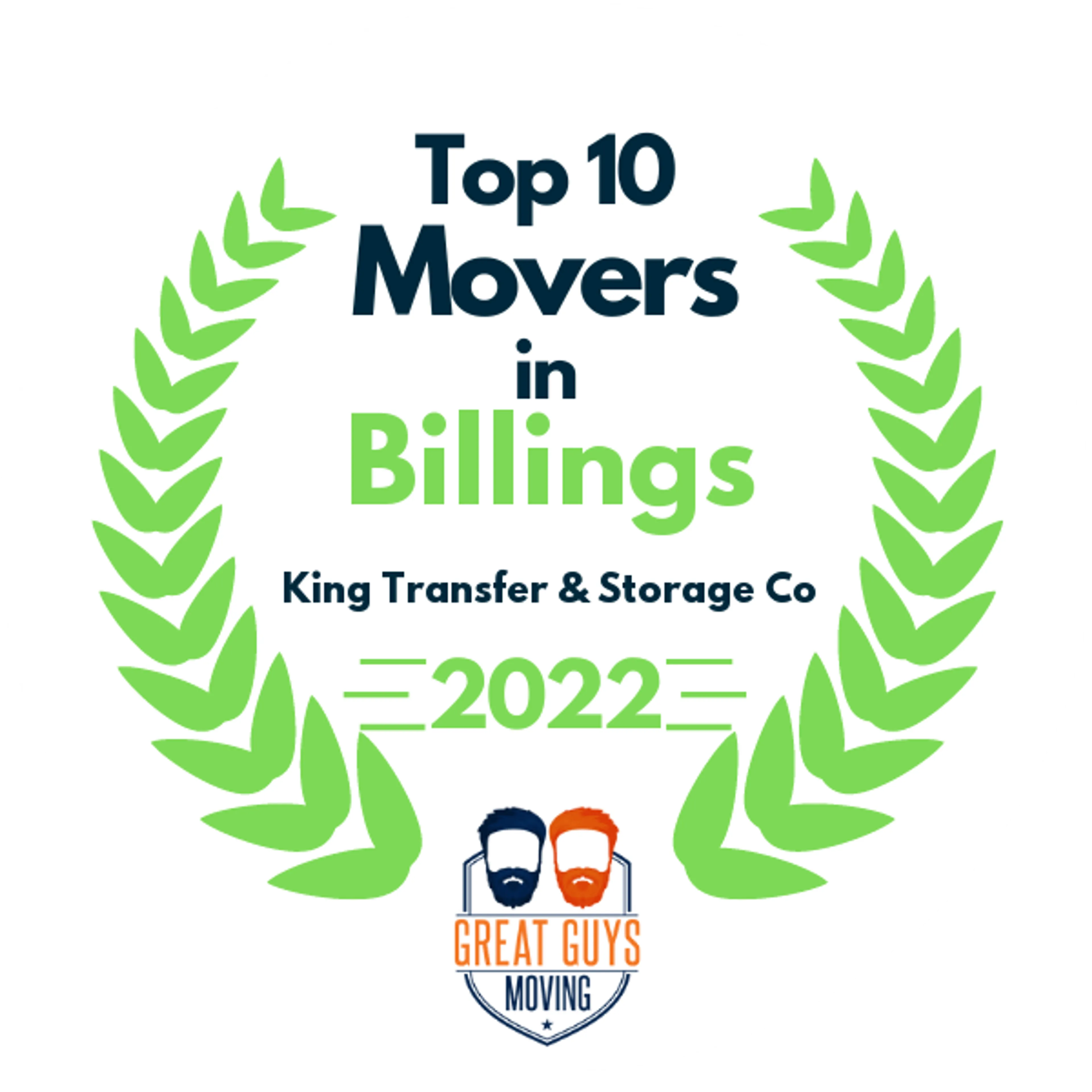 Top 10 Movers in Billings, MT 2022 award
