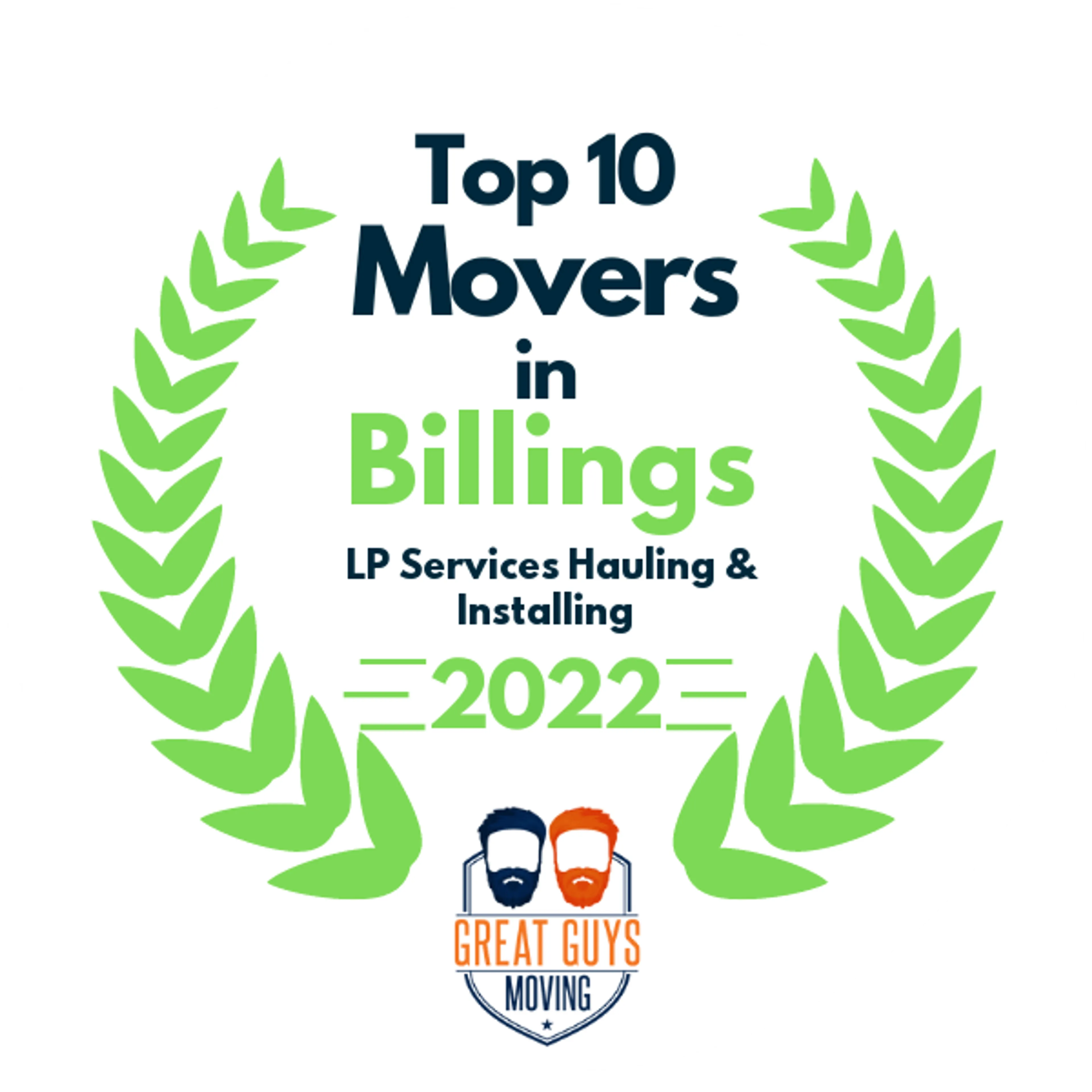Top 10 Movers in Billings, MT 2022 award