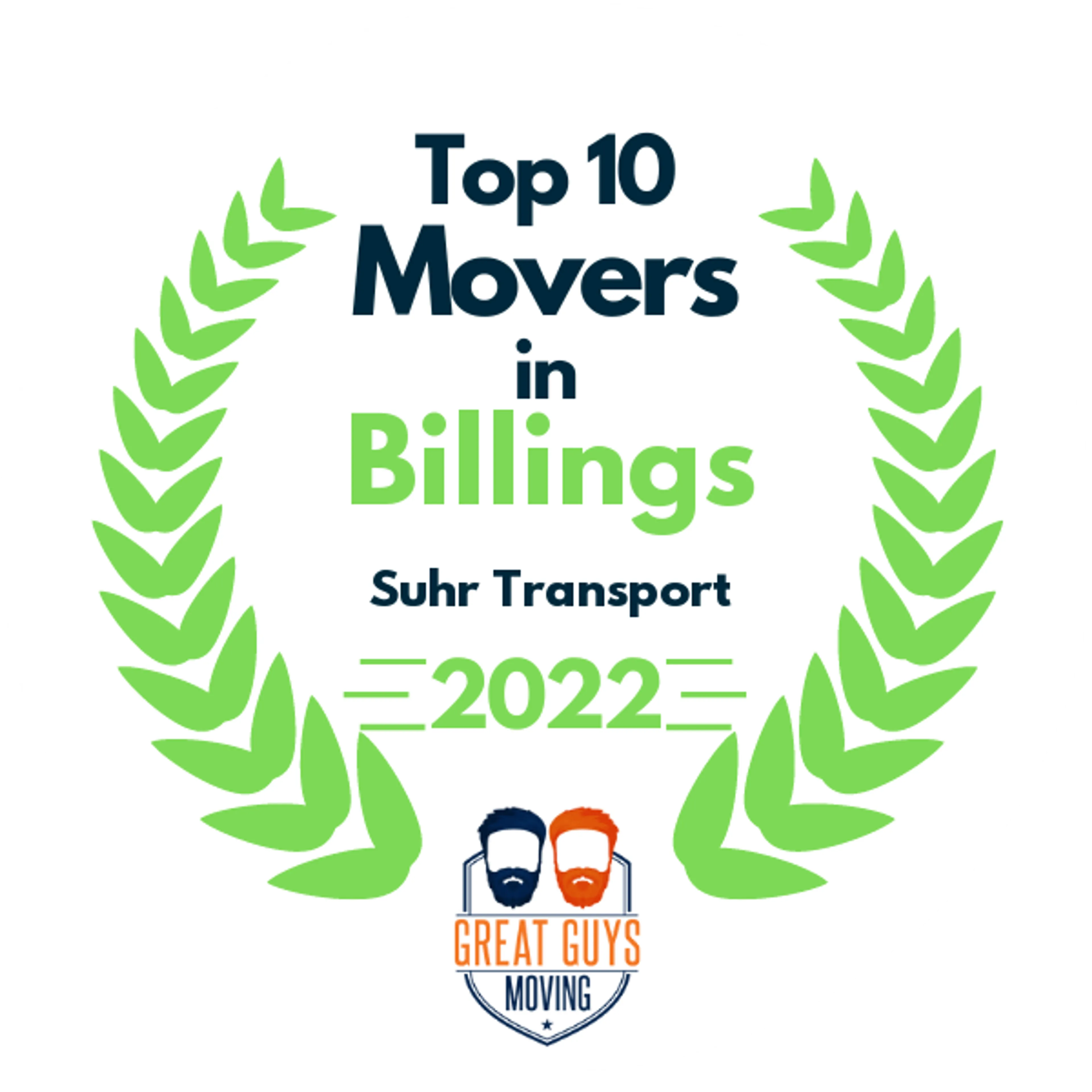 Top 10 Movers in Billings, MT 2022 award