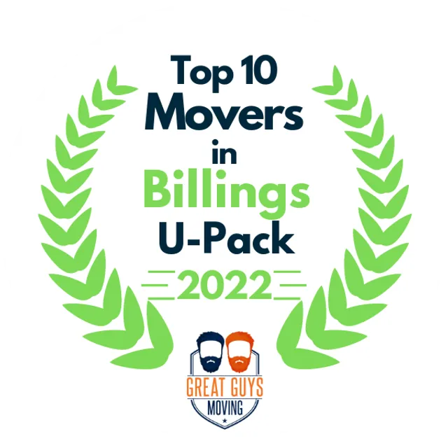 Top 10 Movers in Billings, MT 2022 award