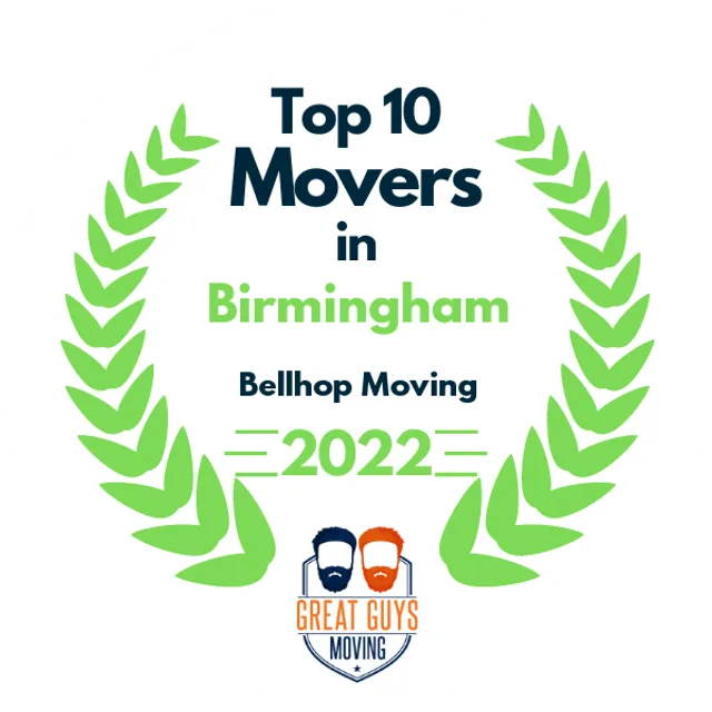 Top 10 Movers in Birmingham, AL 2022 award