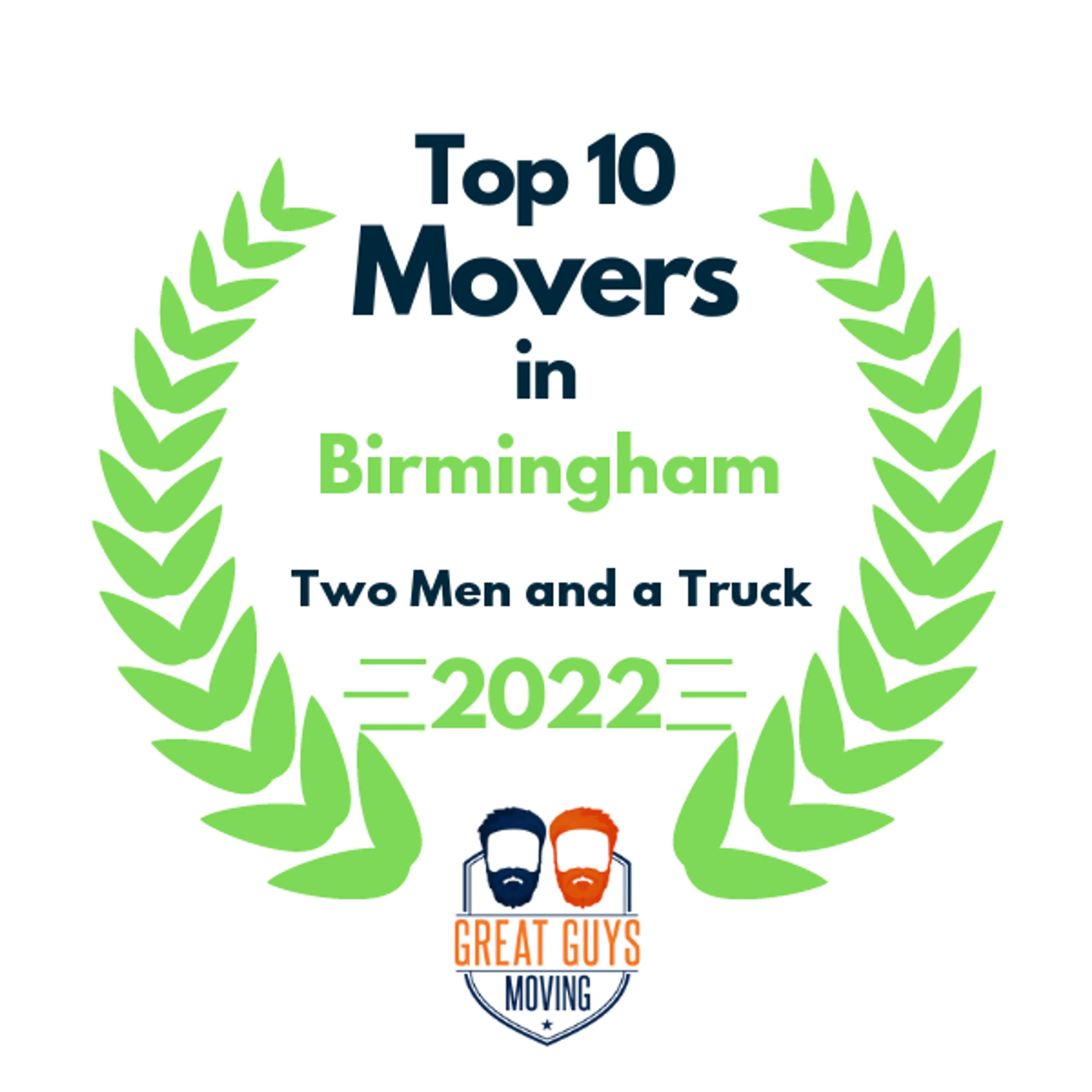 Top 10 Movers in Birmingham, AL 2022 award