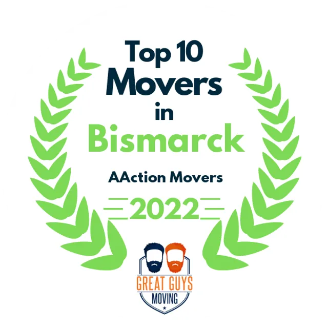 Top 10 Movers in Bismarck, ND 2022 award