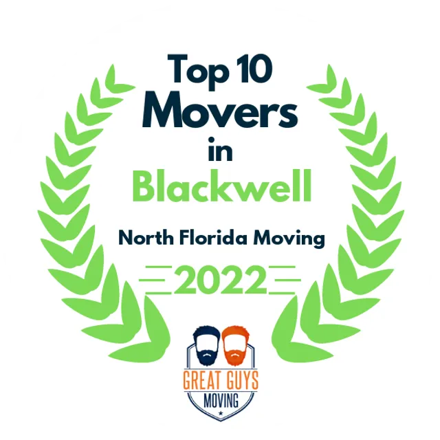 Top 10 Movers in Palm Coast, FL 2022 award