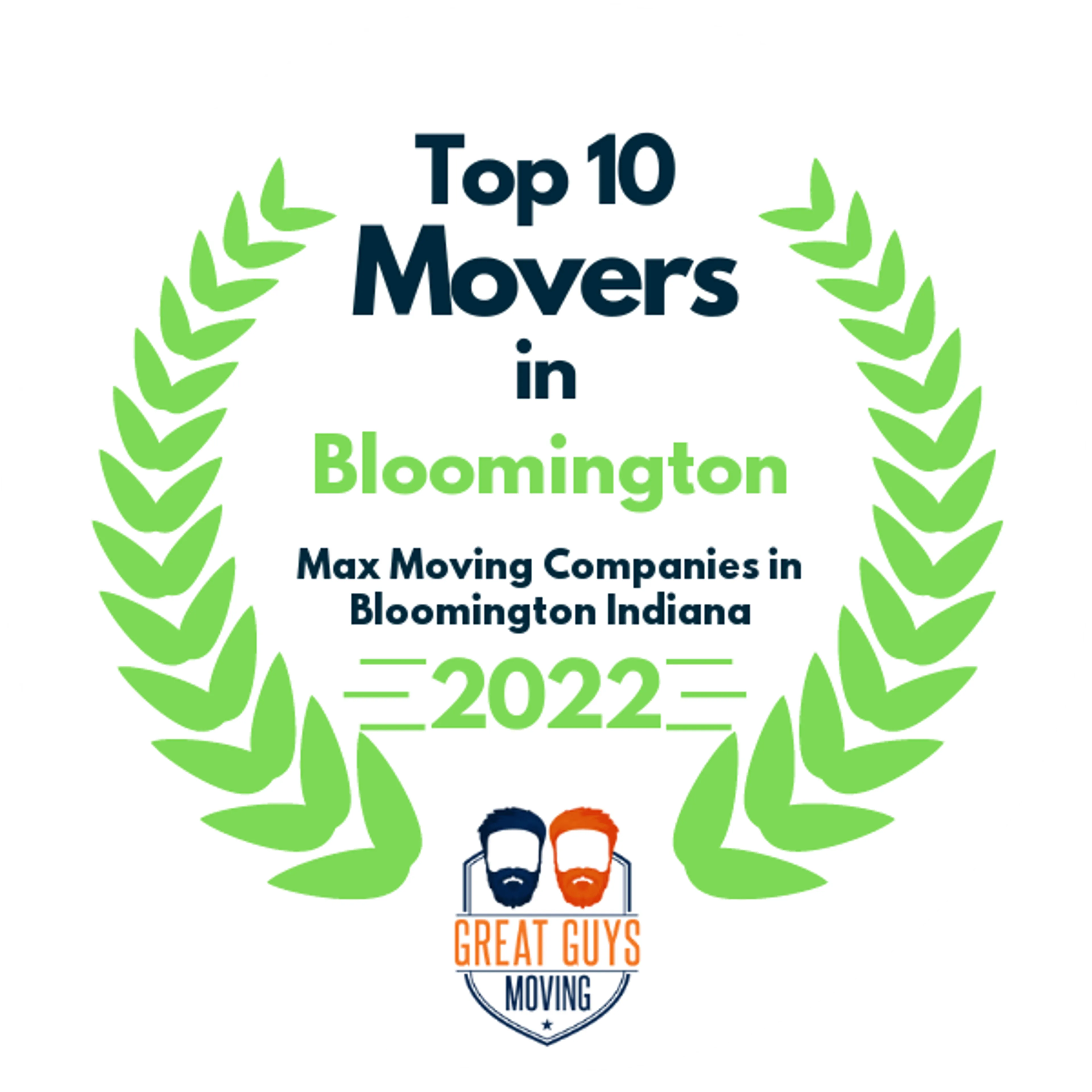 Top 10 Movers in Bloomington, IN 2022 award