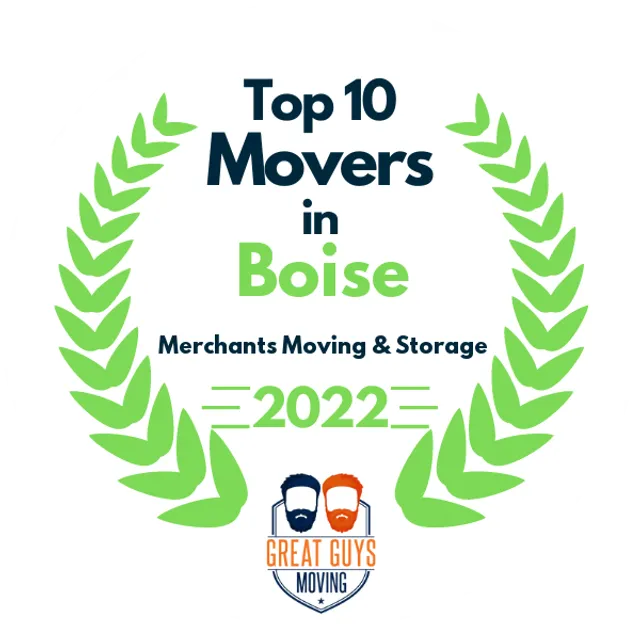 Top 10 Movers in Boise, ID 2022 award