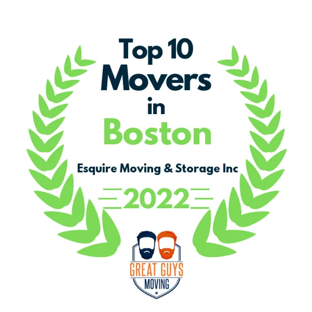 Top 10 Movers in Boston, MA 2022 award